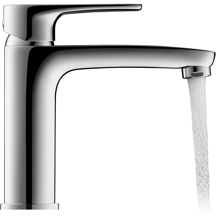 Змішувач для умивальника Duravit B.1, розмір M (висота виливу 110 мм), хром, з керамічною картридж, без зливного механізму