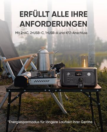 Портативна електростанція Jackery Explorer 500 V2, ємність 512 Wh, номінальна потужність 500 W, пікова потужність 1000 W