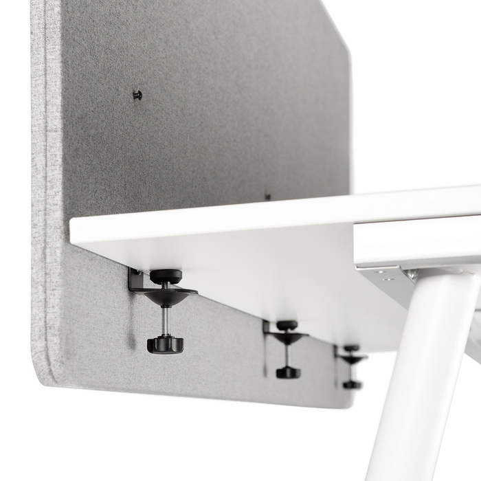 Акустична перегородка для офісу FLEXMIUT D 180 см світло-сіра hjh OFFICE