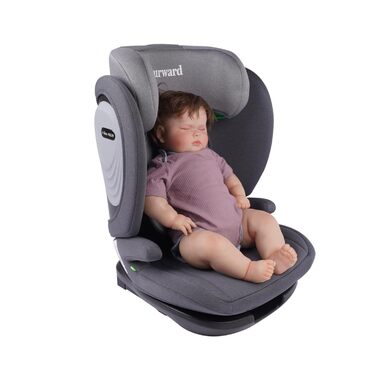 Автокрісло Fourward Baby 360° - ISOFIX, 0+1/2/3, 9-36 кг, 5-точкова система безпеки, сірий колір