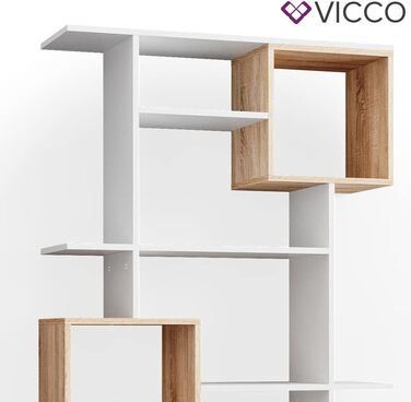 Куб-перегородка для кімнати Vicco, білий/сонома, 92 x 187,7 см