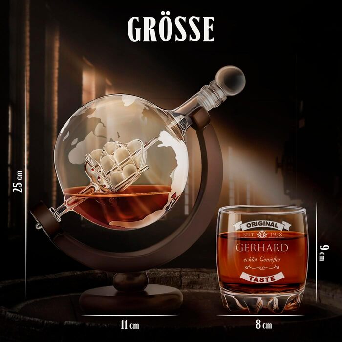 Віскі-карафа Maverton з гравіюванням 