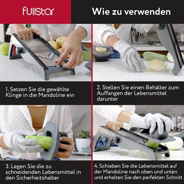 Мандоліна для овочів 7-в-1 з нержавіючої сталі: нарізчик, тертка, слайсер для овочів та фруктів - кухонний гаджет