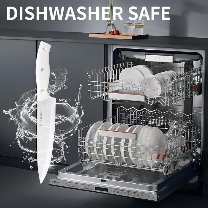 Набір ножів 15 предметів: ніжний блок з самозаточкою, набір кухонних ножів з нержавіючої сталі з ергономічними ручками, включаючи кухонний ніж, саторі та інші