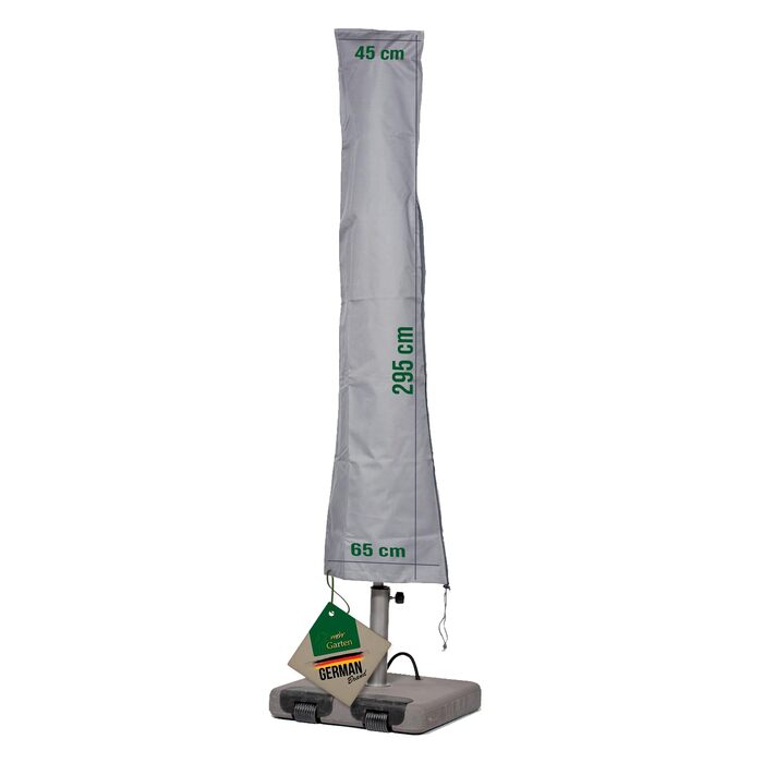 Чохол для парасольки круглий/кутовий сірий, Oxford 600D, водонепроникний, UV-стійкий, до Ø500см / 400x400см