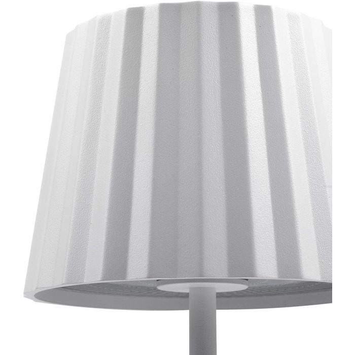 LED-лампа Lindby на акумуляторі з датчиком дотику, бездротова, портативна, для дому та саду, IP54, білий матовий