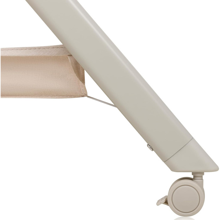 Дитяче ліжко Lionelo Leonie Plus 3 в 1: ліжко, коліска, ліжко-приліжко з регулюванням висоти, сітчасті стінки, знімною бічною панеллю та коліщатками з гальмом. Бежевий колір.