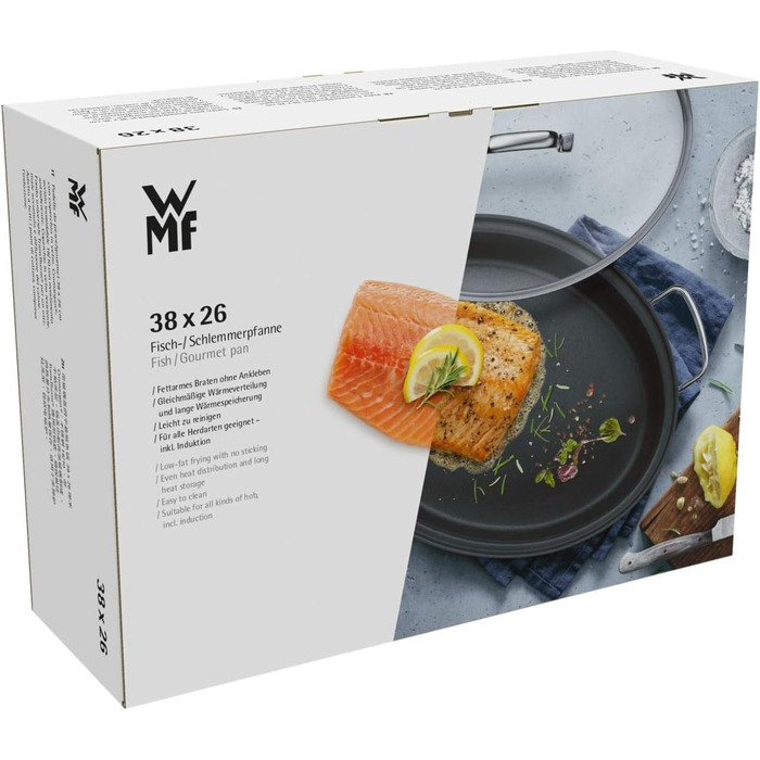 Сковорода Schmorpfanne 28 см Induktion WMF Devil з кришкою, 5л, Cromargan нержавіюча сталь з покриттям, для духовки, високий борт