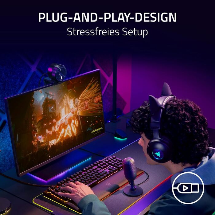 Мікрофон Razer Seiren V3 Mini - компактний USB мікрофон для стрімінгу та запису