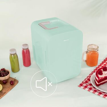 Міні-холодильник Cecotec Bolero MiniCooling Bahamas Mint, 6 л, 12V-220V, для авто та кемпінгу, охолодження та нагрівання