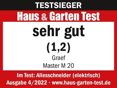 Кухонний слайсер GRAEF Master M20EU з нержавіючої сталі, срібний