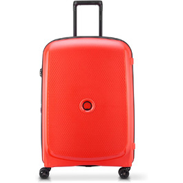 ПАРИЖ-БЕЛЬМОНТ ПЛЮС-великий висувний жорсткий валізу-70x47x33 см-87 літрів-м- (червоний прапор)