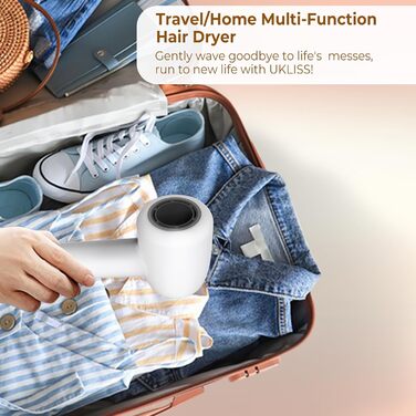 Мультистайлер для волосся 7 в 1 UKLISS Hairstyler Pro: фен, автоматична плойка, кругла щітка та випрямляч для професійного стайлінгу, білий