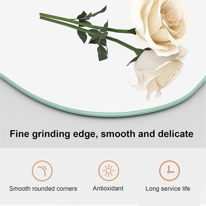 LED дзеркало для ванної кімнати з підсвічуванням, 70 см, правий крій