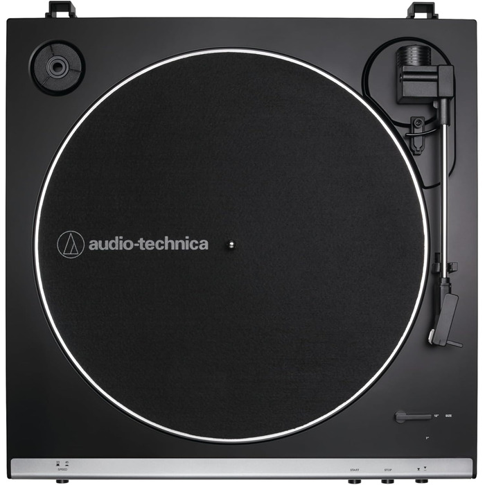 Програвач вінілу Audio-Technica LP60XBTBK, автоматичний, Bluetooth, USB, сірий, ремінний привід