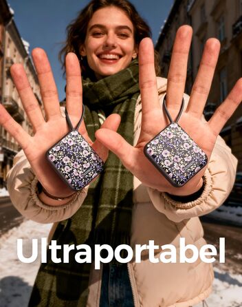 Електричні грілки для рук OCOOPA 2 шт., багаторазові, 4000mAh, USB, 3 режими нагріву, до 52°C, подарунок на Новий рік, для зими, катання на лижах, подорожей та активного відпочинку, UT5 Nano Wiesengeflüster (Ocoopa x Künstleredition) (Ocoopa x Künstleredi