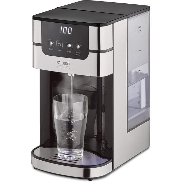 CASO PerfectCup 1000 Pro – Професійний дозатор гарячої води, 2600 Вт, об'єм бака 4 літри, регулювання температури 70-100°C, для офісів та буфетів