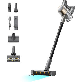 Бездротовий пилосос Dreame, 190AW, 90 хвилин роботи, LED-дисплей, синій LED, для дому, видалення шерсті тварин, килими (R30)