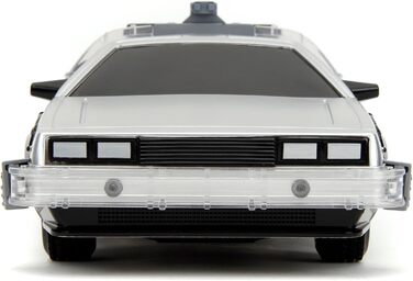 Машинка на радіокеруванні Jada Toys Зворотний у майбутнє DeLorean (28 см) Чорна, 10 км/год, USB зарядка, від 6 років
