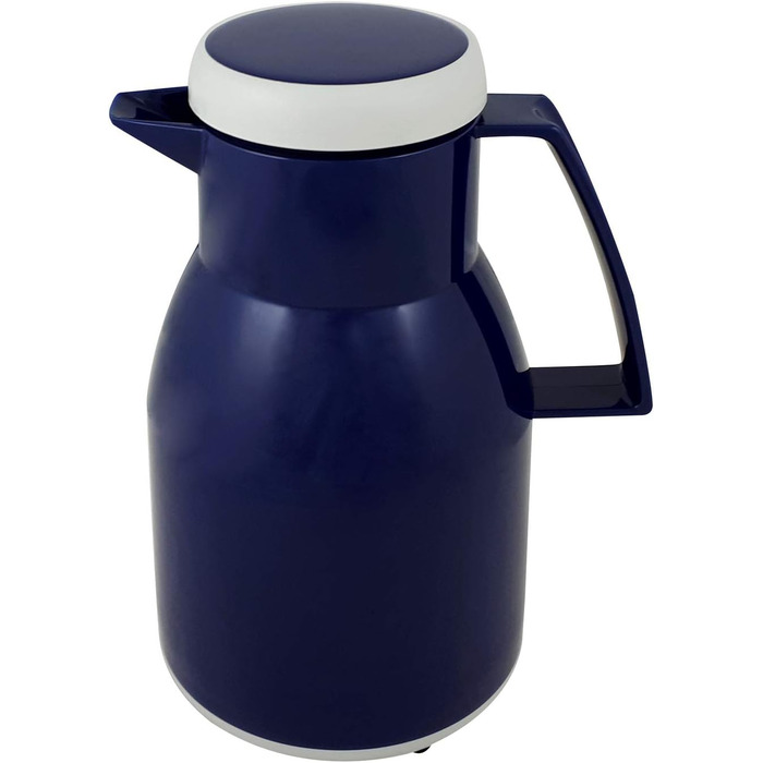 Термос Wash Thermoskanne 1L з подвійними стінками, блакитний - зберігає гаряче та холодне до 6 годин, щільний кришка, придатний для миття в посудомийній машині