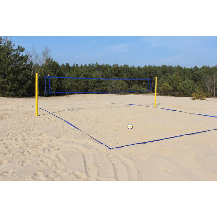 Професійна сітка RomiSport для пляжного волейболу Волейбол 8,5 м, професійна сітка 9,5 м для пляжного волейболу Червоний синій атмосферостійкий відкритий закритий (червоний, 8,5 м)