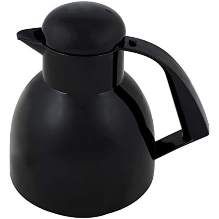 Термос Helios Day з нержавіючої сталі, 1,0 л, чорний (ізольований, з поворотним клапаном)