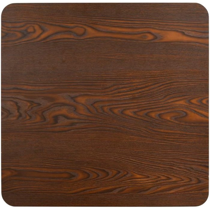 Барний стіл для 2 осіб VidaXL, 60x60 см, MDF, темно-коричневий та чорний