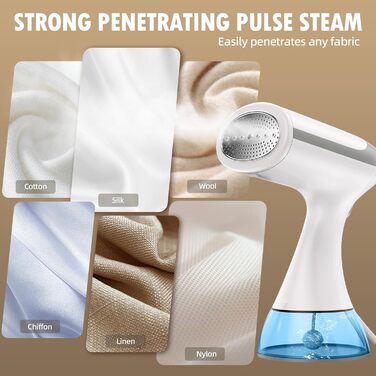 Відпарювач для одягу вертикальний та горизонтальний, 1500W, 300мл резервуар, швидкий нагрів за 20 сек.