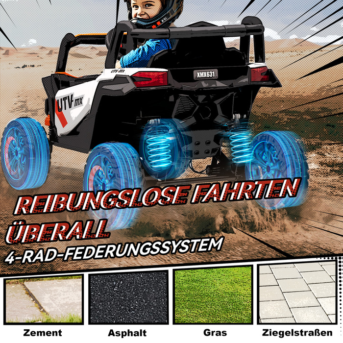 Електромобіль дитячий 12V, з пультом дистанційного керування, ременем безпеки, звуковими сигналами, світлодіодними фарами, USB-портом, для дітей 3-5 років, помаранчевий