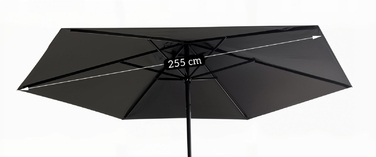 Комплект садових меблів MEBEL ELITE, тканина, чорний, 8 предметів