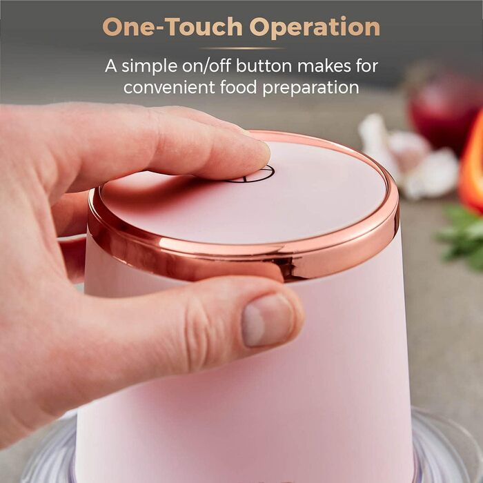 Подрібнювач для льоду Tower Cavaletto T12058MNB, 1 л, 350 Вт, Midnigh Blue & Rose Gold, для окремих ліжок