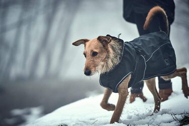 Пальто для собак Hunter UPPSALA з м'якою підкладкою, функціональне пальто, 30, чорне