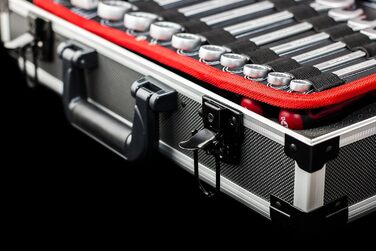 Набір інструментів Meister 131 предметів Knipex & Wera в алюмінієвому кейсі - професійний валіза з інструментами