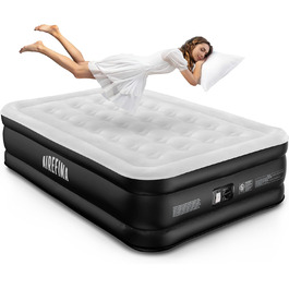 Надувне ліжко Airefina для 1 особи з вбудованим насосом, 99x190x46 см, до 295 кг, з сумкою для перенесення