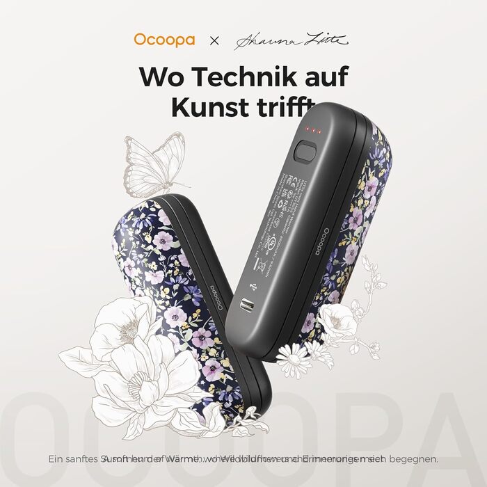 Грілки для рук OCOOPA UT2S Mini, 5200mAh, 2 шт. - Магнітні електричні грілки для рук, багаторазові, для кемпінгу та активного відпочинку