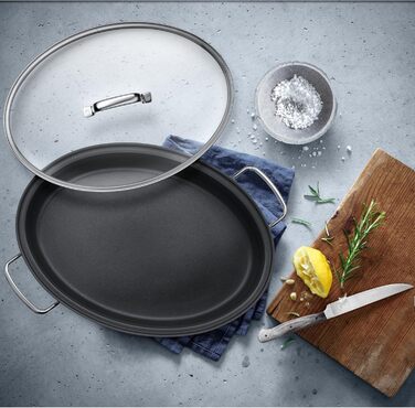 Сковорода Schmorpfanne 28 см Induktion WMF Devil з кришкою, 5л, Cromargan нержавіюча сталь з покриттям, для духовки, високий борт