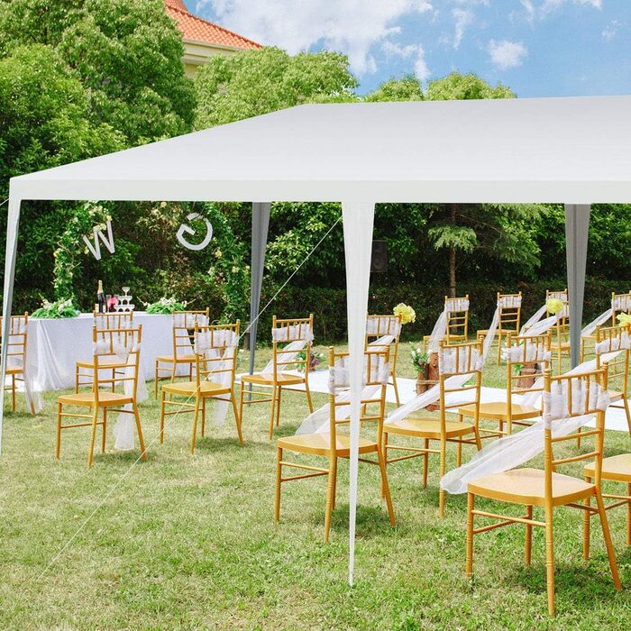 Альтанка Садова альтанка Marquee, садовий намет для вечірок, весілля та заходів, білий (3x6m)