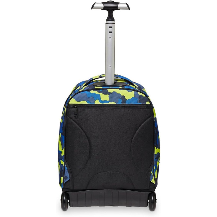 Візок Appack, 2 в 1, ранець з колесами, рюкзак з функцією візка для дітей, з 1 класу, для школи, подорожей, дівчаток і хлопчиків синій/зелений