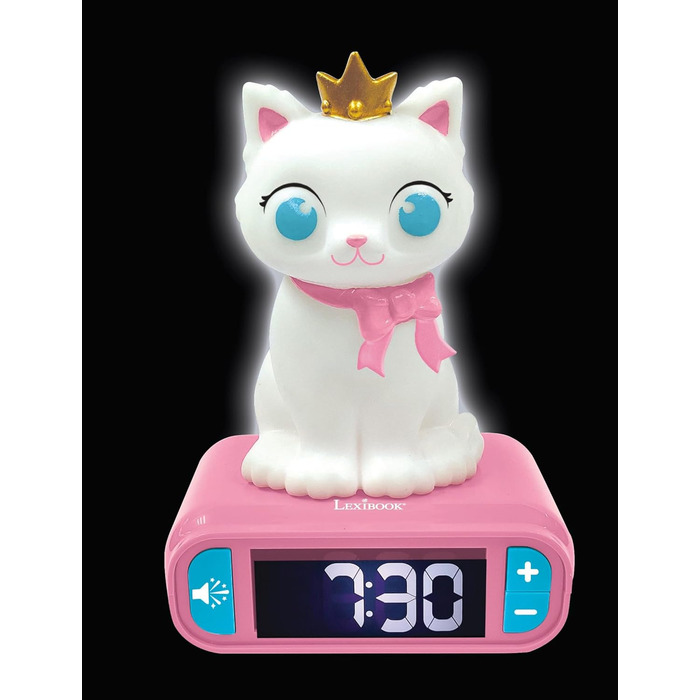 Дитячий ліхтарик-годинник Lexibook Disney Stitch, рожевий, з LCD-дисплеєм, мелодіями та функцією сну RL800D1