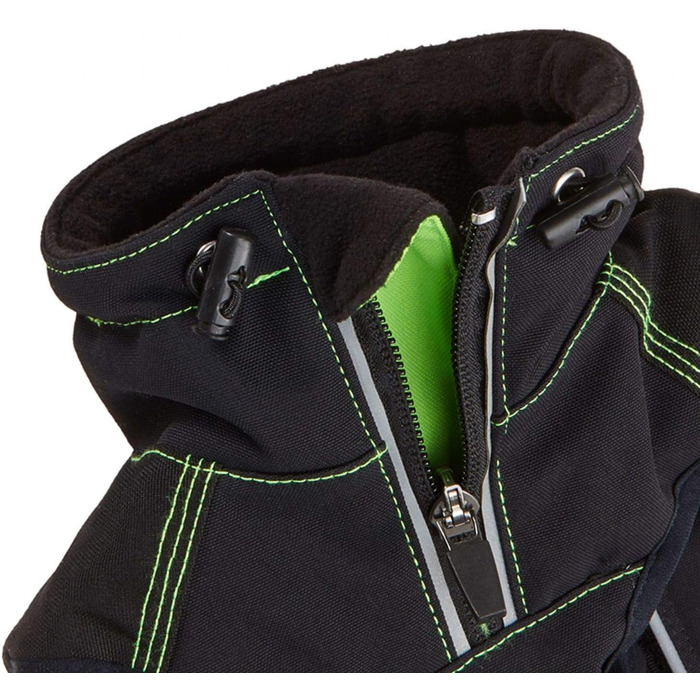 Пальто для собак Wolters Xtra Strong, чорне/сіре, 30 см, неоново-зелене