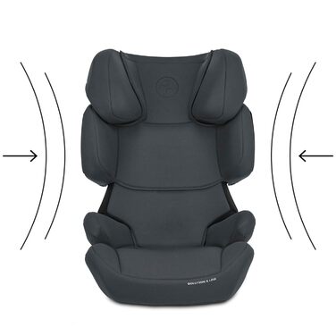 Дитяче крісло CYBEX Silver Solution, підходить для автомобілів з Isofix або без, групи 2/3 (15-36 кг), від 3 років до приблизно 12 років, Gray Rabbit Dark Grey (X i-Fix, Cobblestone Light Grey)