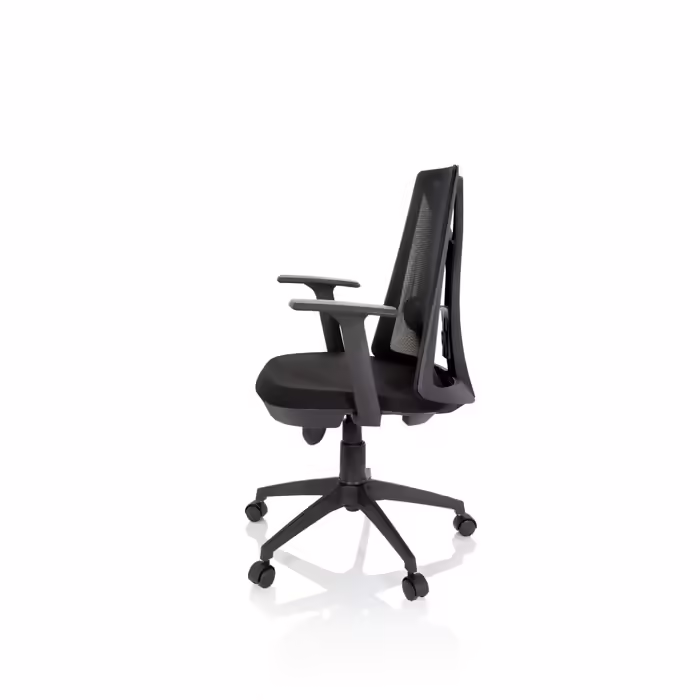 Офісне крісло / Обертове крісло FALUN BASIC Сітка / Тканина Чорний hjh OFFICE