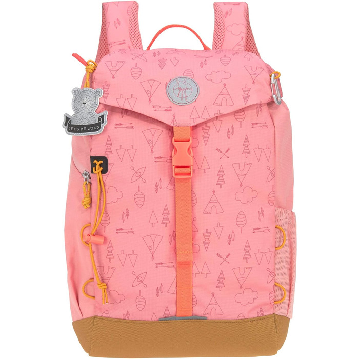 Дитячий туристичний рюкзак Рюкзак дитячий з нагрудним ременем М'які плечові лямки водовідштовхувальний, 14 літрів/великий відкритий рюкзак (рожевий, комплект з дитячим рюкзаком)