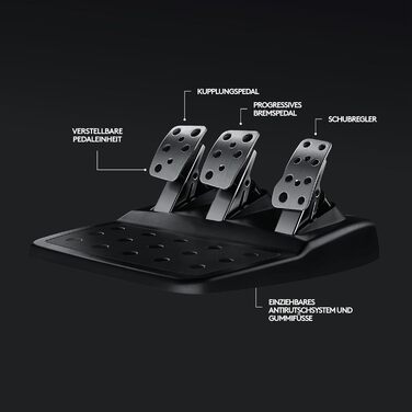 Logitech G920 Driving Force Racing Wheel – Ігровий кермо з Force Feedback 900°, педалі з нержавіючої сталі, для Xbox Series X|S, Xbox One, PC, Mac – Чорний