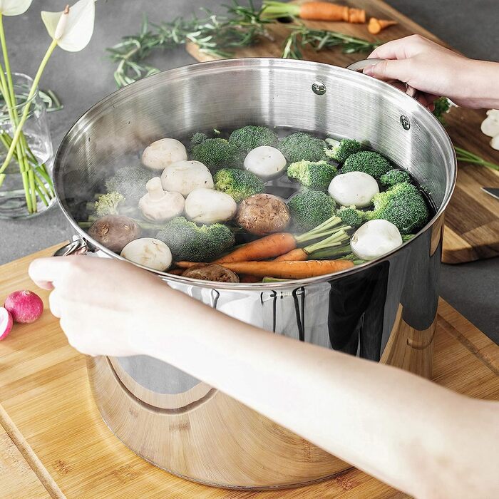 Каструля для приготування рібеллі об'ємом близько 20 л-підходить для приготування гуляшу, супу, спаржі або соусу-практичний кухонний гарнір