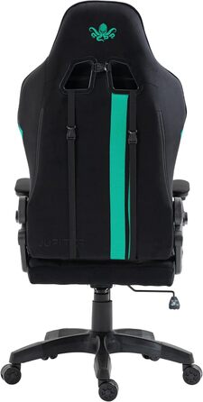 Крісло ігрове KRAKEN CHAIRS чорно-морського кольору, тканинне, ергономічне, для геймерів, вантажопідйомність 130 кг