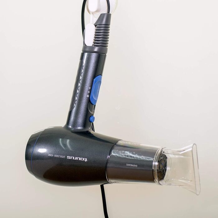 Фен Taurus Lyss 2300 Ionic - 2200 Вт, 3 температурні режими, іонізація, без ефекту завивання, концентратoр та дифузор, чорний