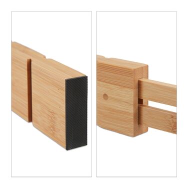 Набір роздільників для ящиків Relaxdays, 13 штук, з бамбука