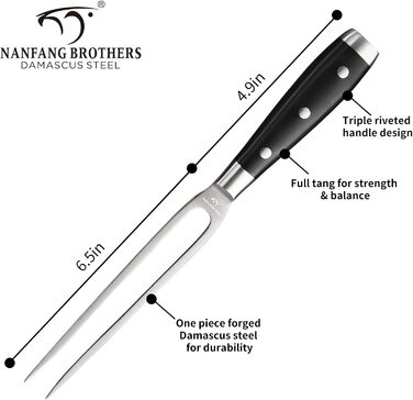 Набір професійних кухонних ножів NANFANG BROTHERS з дамаської сталі, 18 предметів, VG10, 67 шарів, японський кухонний набір, дерев'яний брусок, червоний, чорний