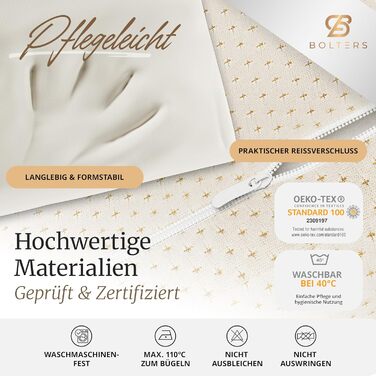 Ортопедична подушка Bolters з Memory Foam для шиї – проти болю в шиї. Зручна для тих, хто спить на боці та на спині. Дихаюча, знімний чохол, форма стабільна. Рейтинг – 1,1